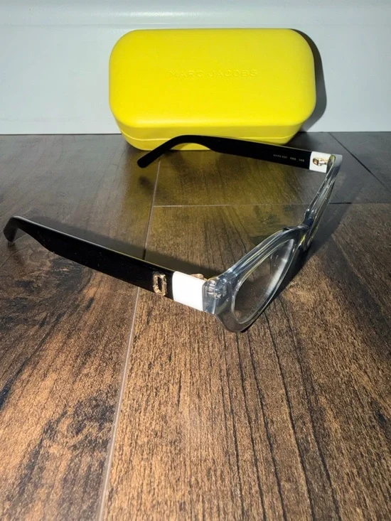 Marc Jacobs MARC 651 R6S Prescription Cat Eye Glasses - Clear Grey & Black - Picture 3 of 7